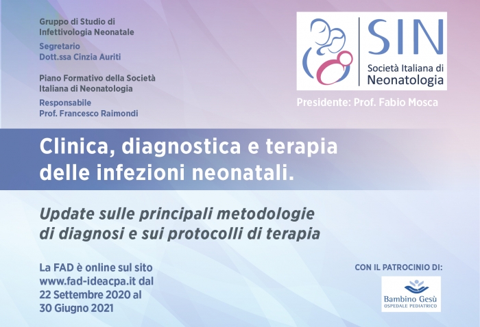 Clinica, diagnostica e terapia delle infezioni neonatali. Update sulle principali metodologie  di diagnosi e sui protocolli di terapia